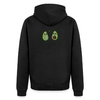 Avocat Love - Complétez-moi Vegan - Veste à capuche bio Premium Unisexe - noir - Dos - Nico (187cm)