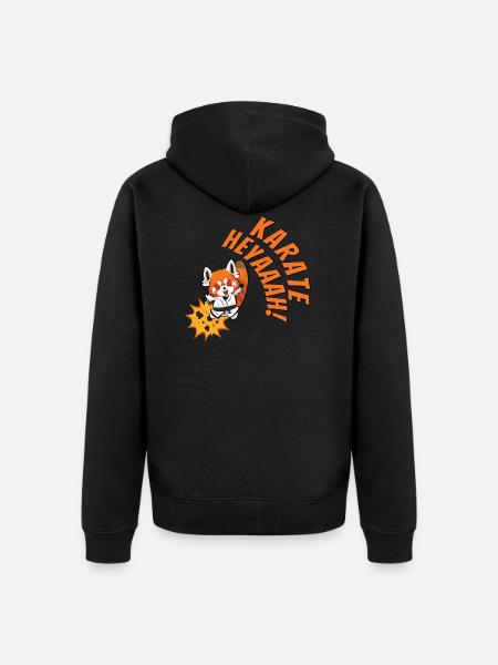 Karate. Heyaaah! - Unisex Premium Organic Zip Hoodie - black