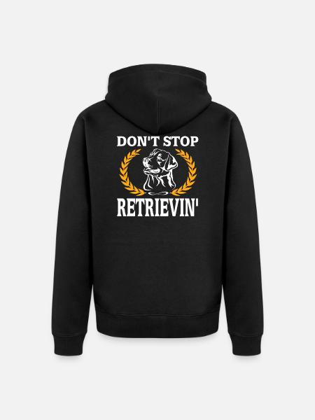 Labrador - Unisex Premium Organic Zip Hoodie - black