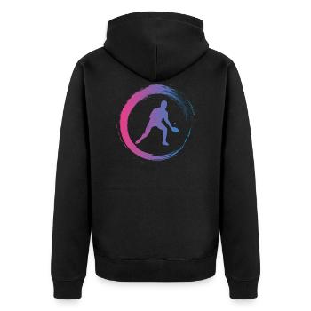 Tennis de table - Veste à capuche bio Premium Unisexe - noir - Dos - Nico (187cm)