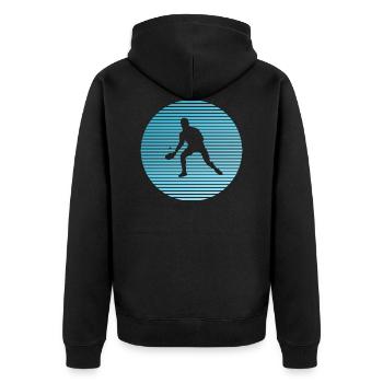 Tennis de table - Veste à capuche bio Premium Unisexe - noir - Dos - Nico (187cm)
