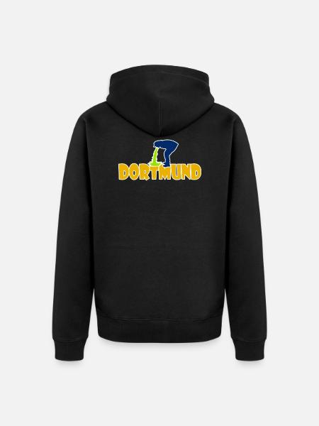 Anti Dortmund - Unisex Premium Organic Zip Hoodie - black