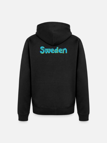 Suède - Veste à capuche bio Premium Unisexe - noir