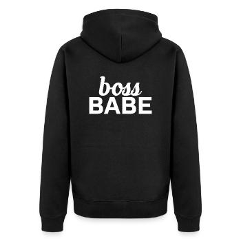Patron bébé patron cadeau - Veste à capuche bio Premium Unisexe - noir - Dos - Nico (187cm)
