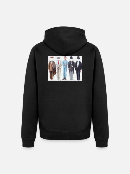 Traummann from 1910 - Unisex Premium Organic Zip Hoodie - black