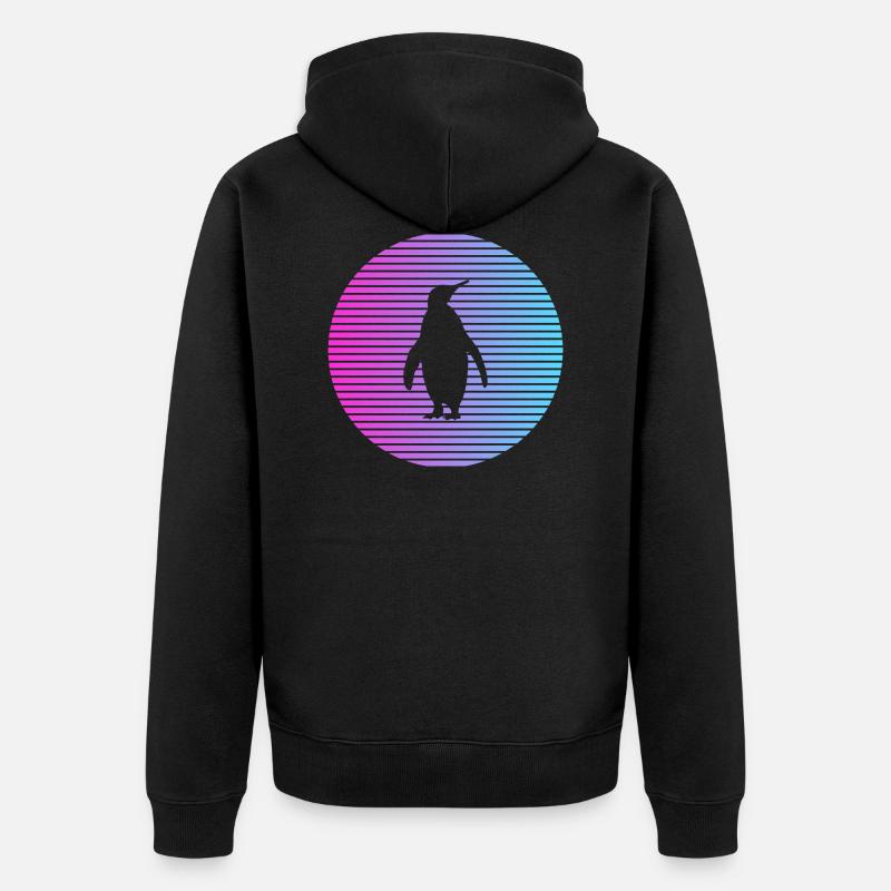 Pingouin - Veste à capuche bio Premium Unisexe - noir