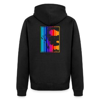 Film Joker - Veste à capuche bio Premium Unisexe - noir - Dos - Nico (187cm)