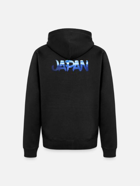 Japan - Unisex Premium Bio Zip Hoodie - Schwarz