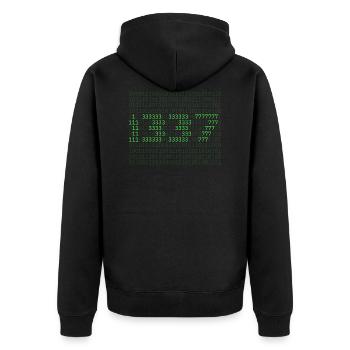 1337 Elite Gamer Gaming Zocken Matrix en ligne - Veste à capuche bio Premium Unisexe - noir - Dos - Nico (187cm)
