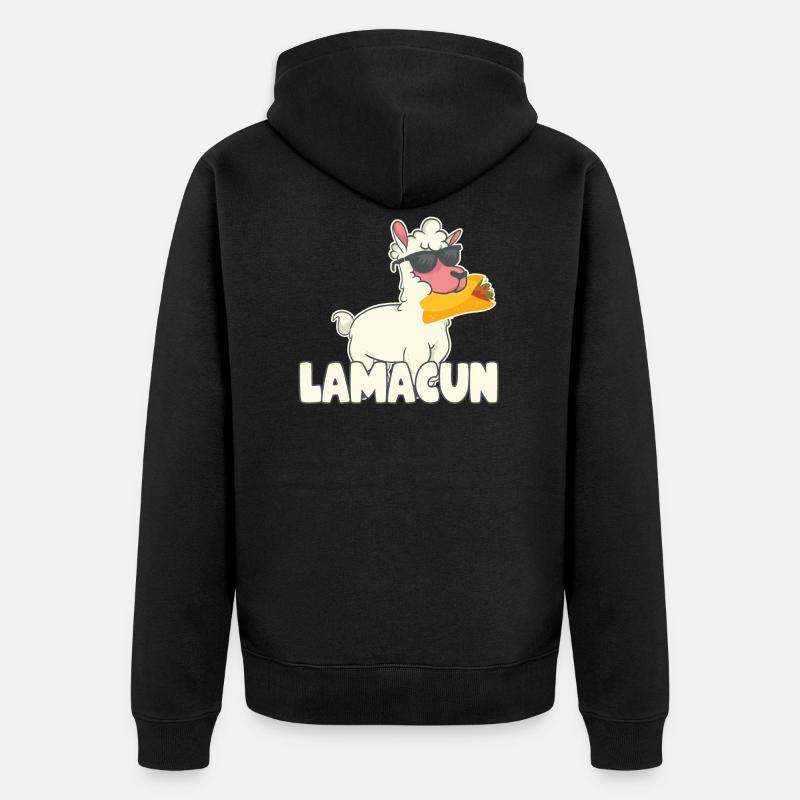 Lamacun - Veste à capuche bio Premium Unisexe - noir