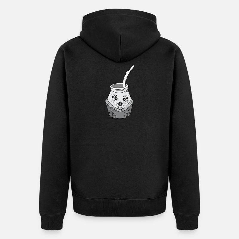 Compagnon fleuri - Veste à capuche bio Premium Unisexe - noir