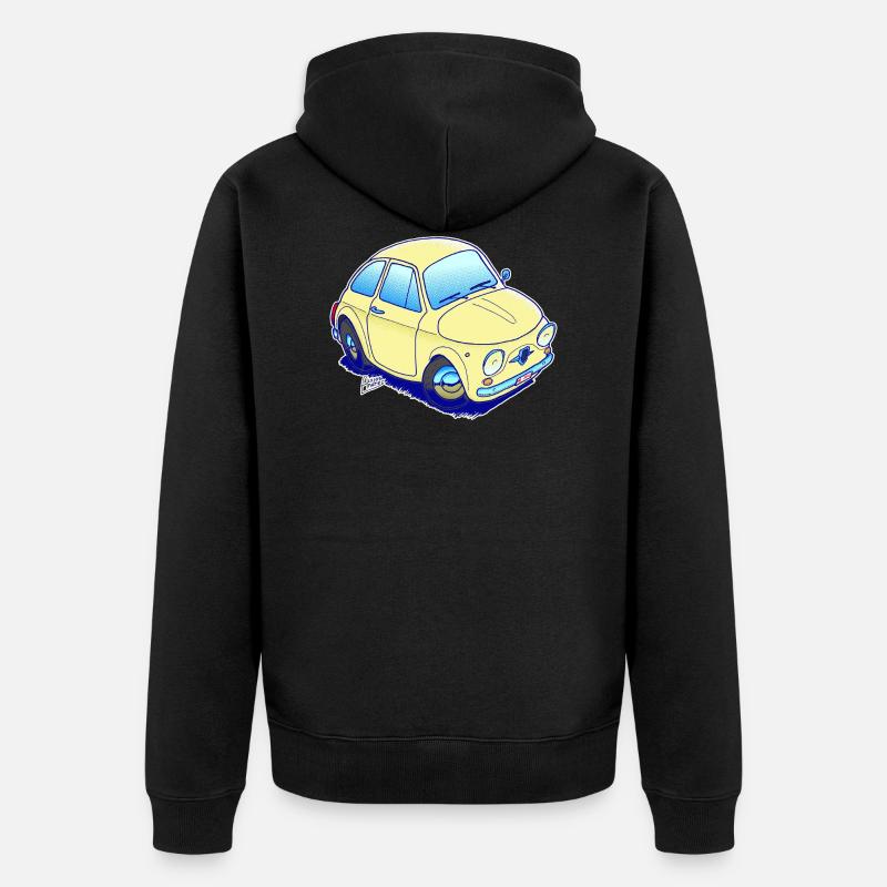 Cinquecento juste la voiture - Veste à capuche bio Premium Unisexe - noir