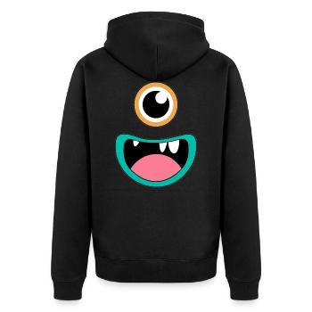 Monstre cyclope - Veste à capuche bio Premium Unisexe - noir - Dos - Nico (187cm)