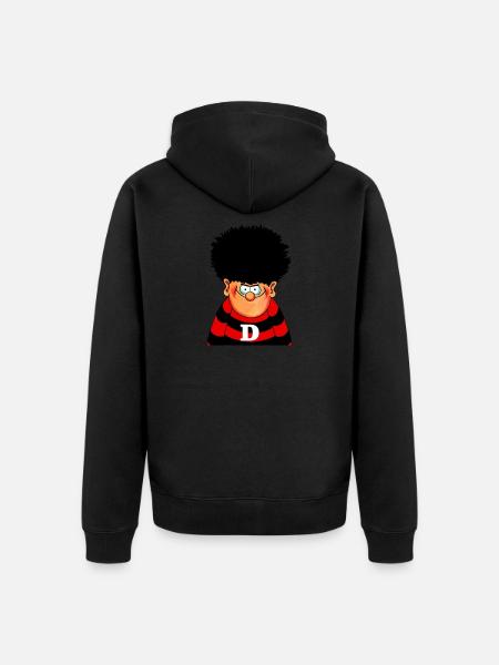 Dennis die Bedrohung - Unisex Premium Bio Zip Hoodie - Schwarz