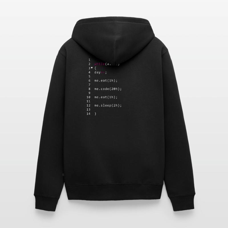Lebendiger Code Unisex Premium Bio Zip Hoodie