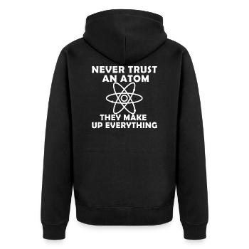 Trust Atom - Veste à capuche bio Premium Unisexe - noir - Dos - Nico (187cm)