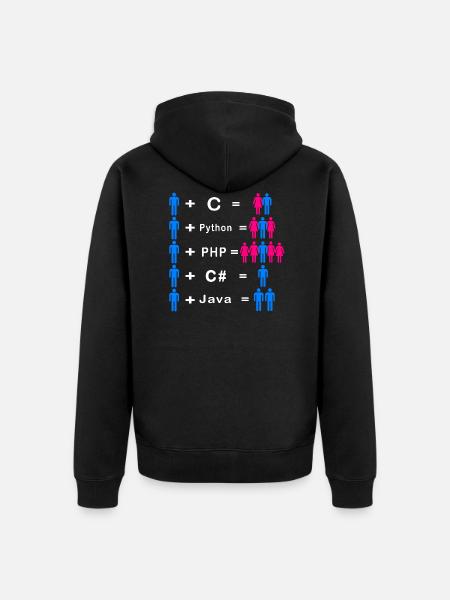 Programmierer - Unisex Premium Bio Zip Hoodie - Schwarz