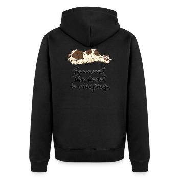 sleeppino1 1 - Veste à capuche bio Premium Unisexe - noir - Dos - Nico (187cm)