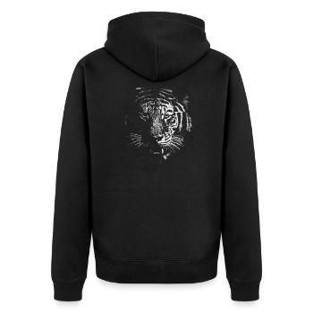 Tiger - Veste à capuche bio Premium Unisexe - noir - Dos - Nico (187cm)