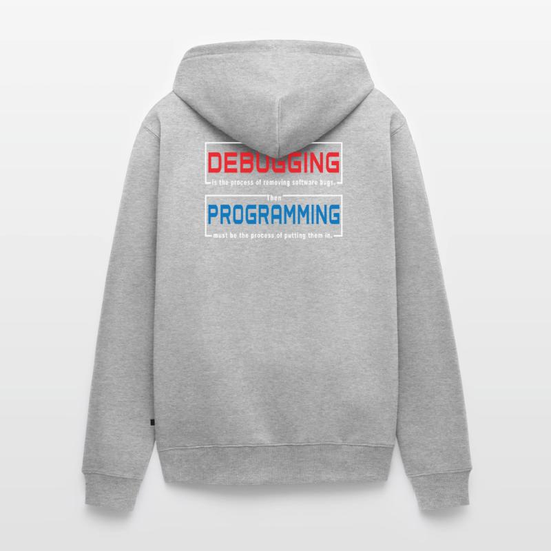 Debugging programming Unisex Premium Organic Zip Hoodie
