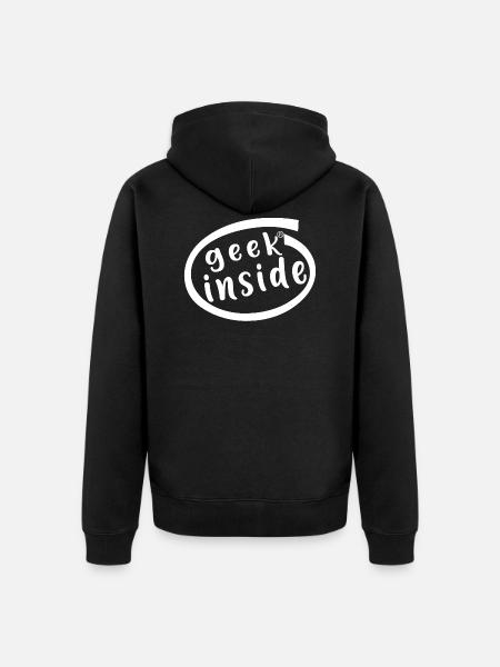 Geek inside - Veste à capuche bio Premium Unisexe - noir