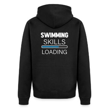 Natation nageur natation sport natation natation - Veste à capuche bio Premium Unisexe - noir - Dos - Nico (187cm)