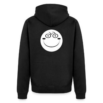 Fahrrad Bike Bicycle Smile Gift - Unisex Premium Organic Zip Hoodie - black - Back - Nico (187cm)