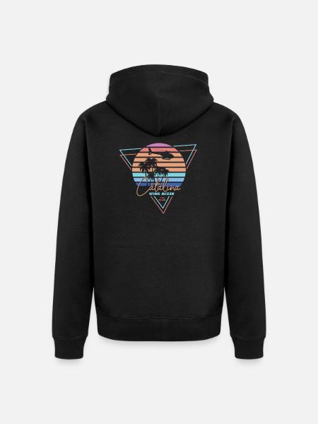 Catalina Wine Mixer - Unisex Premium Organic Zip Hoodie - black