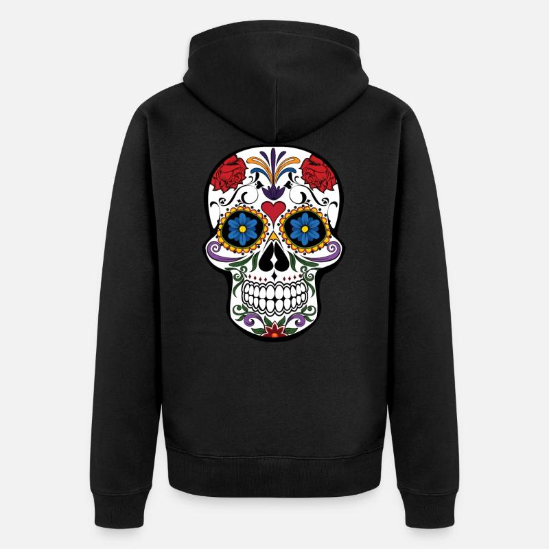 Le jour des morts - Veste à capuche bio Premium Unisexe - noir