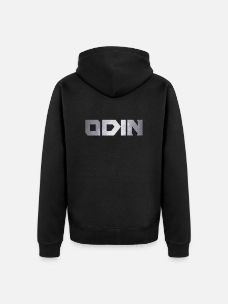 Odin - Unisex Premium Organic Zip Hoodie - black