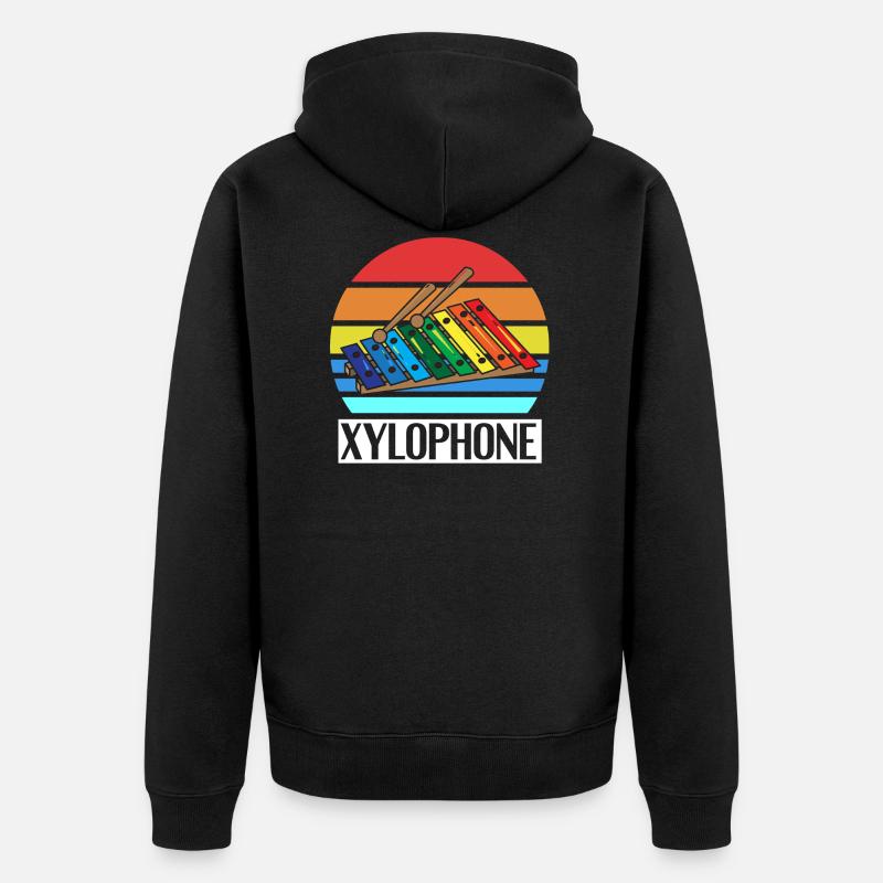 Xylophone - Veste à capuche bio Premium Unisexe - noir