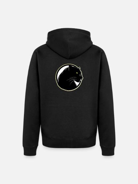 Panther 2.0 - Unisex Premium Organic Zip Hoodie - black