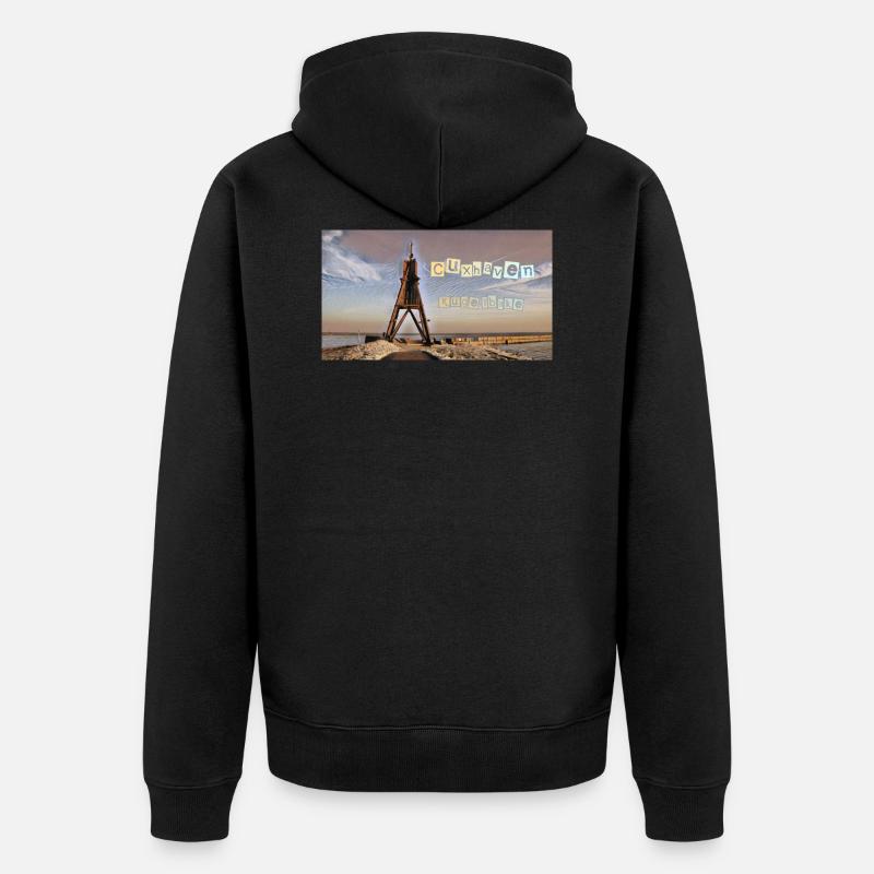 CuxhavenBake à billes - Veste à capuche bio Premium Unisexe - noir