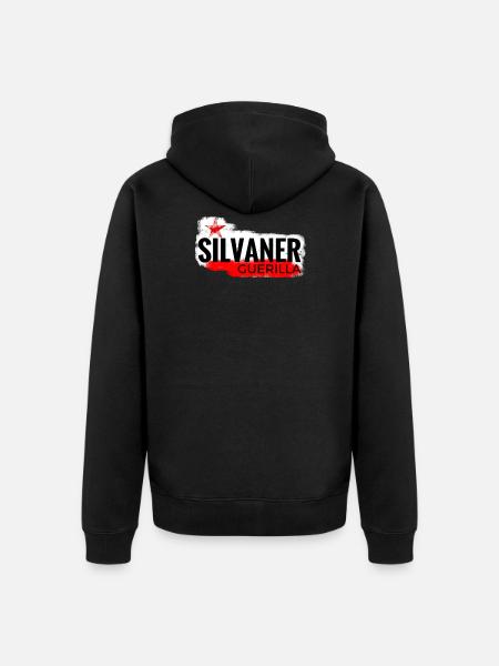 Silvaner Guerrilla reloaded - Unisex Premium Organic Zip Hoodie - black