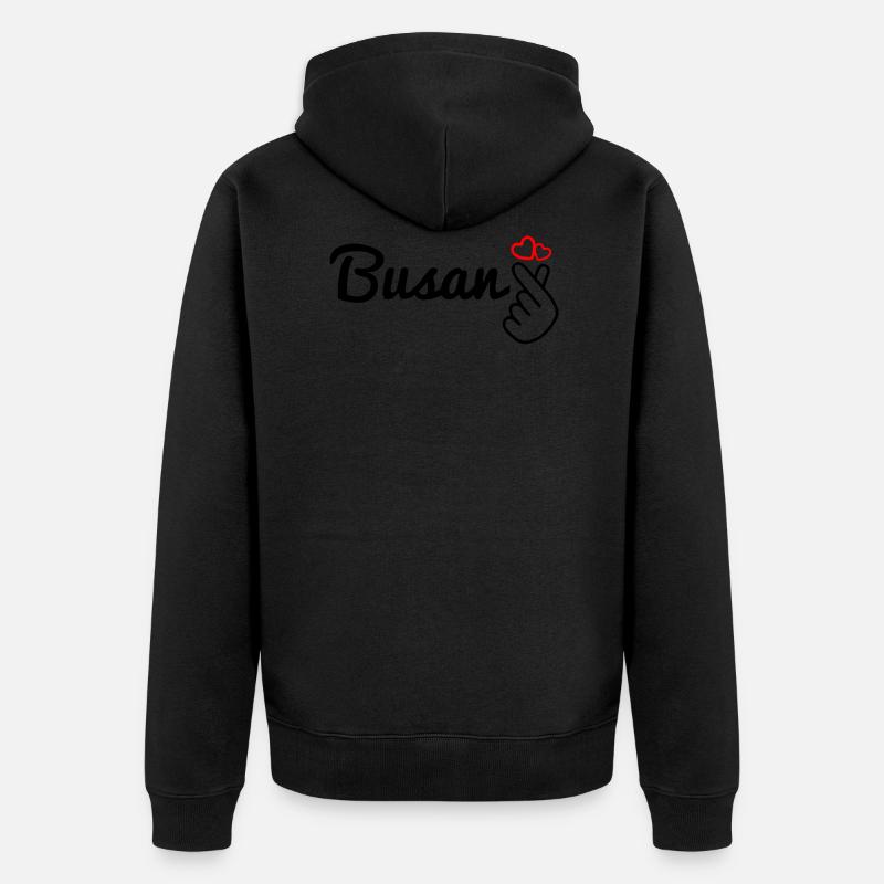 Busan - Veste à capuche bio Premium Unisexe - noir
