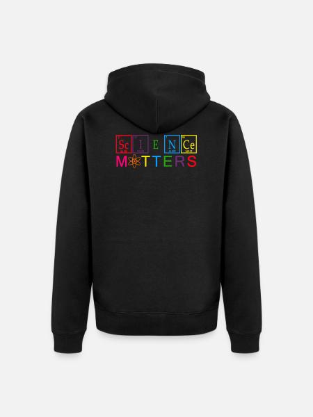 Science T shirts - Unisex Premium Organic Zip Hoodie - black