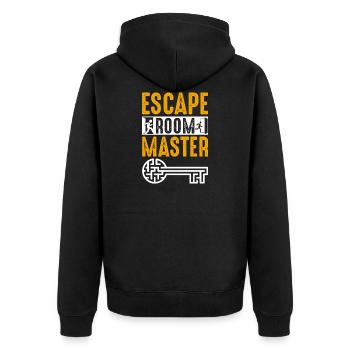 Escape Room Master - Veste à capuche bio Premium Unisexe - noir - Dos - Nico (187cm)