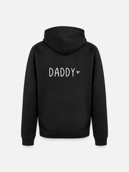 Daddy - Unisex Premium Organic Zip Hoodie - black