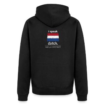 Pays-Bas Pays-Bas Néerlandais Néerlandais - Veste à capuche bio Premium Unisexe - noir - Dos - Nico (187cm)