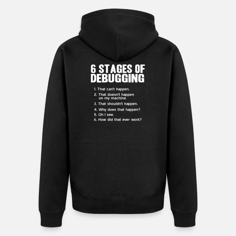 programmeur - Veste à capuche bio Premium Unisexe - noir