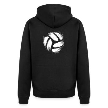 Les matchs de volley-ball | Team Volley-ball coach cadeau - Veste à capuche bio Premium Unisexe - noir - Dos - Nico (187cm)
