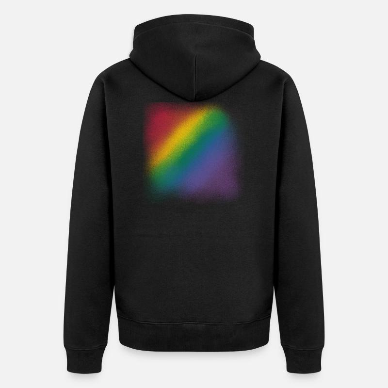 arc en ciel - Veste à capuche bio Premium Unisexe - noir