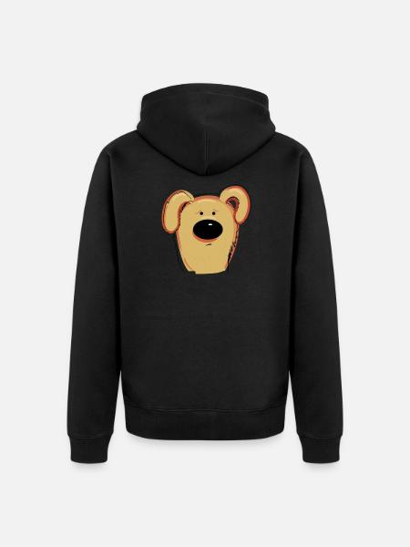 Laika - Unisex Premium Organic Zip Hoodie - black