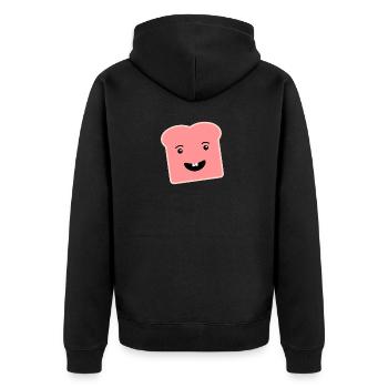 Toast - cadeaux de pain - Veste à capuche bio Premium Unisexe - noir - Dos - Nico (187cm)