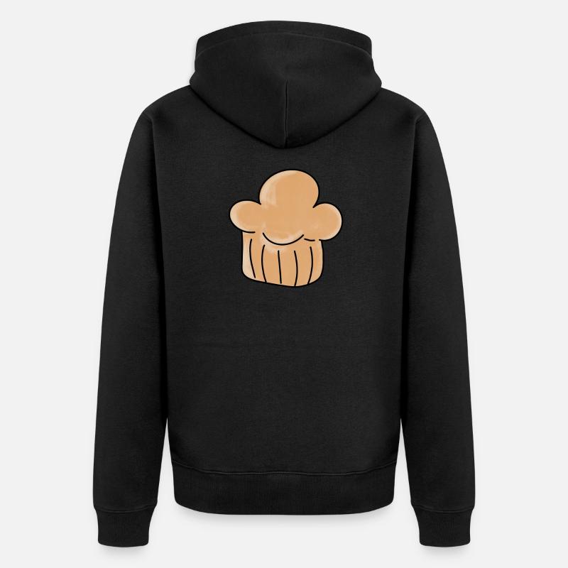 Brioche / Cute Coffee Dates - Veste à capuche bio Premium Unisexe - noir