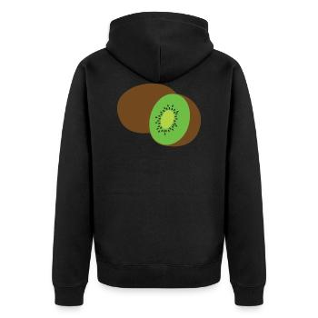 kiwi - Veste à capuche bio Premium Unisexe - noir - Dos - Nico (187cm)