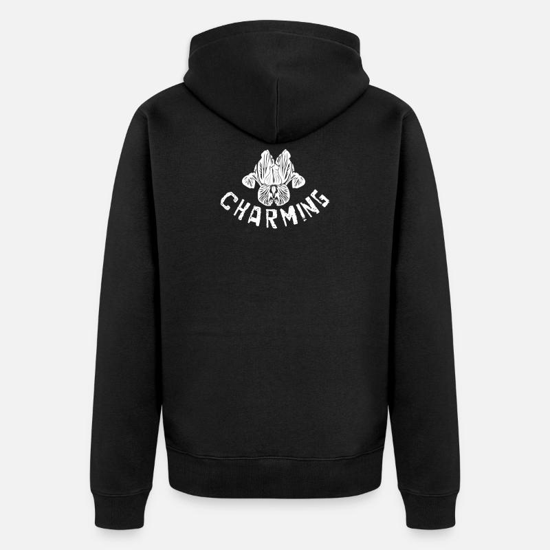 Charming - Unisex Premium Bio Zip Hoodie - Schwarz