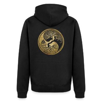 Viking Viking Valhalla Odin Thor Nordmann Skal - Veste à capuche bio Premium Unisexe - noir - Dos - Nico (187cm)