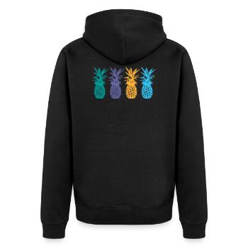 ananas - Veste à capuche bio Premium Unisexe - noir - Dos - Nico (187cm)