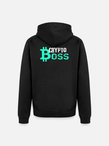 CRYPTO - Unisex Premium Bio Zip Hoodie - Schwarz